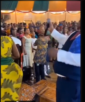 Nigerian church video pastor touches wife