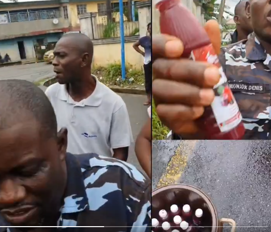 Man Challenges Police Zobo Seller