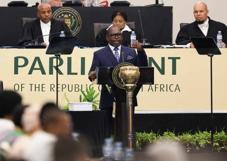 South Africa mid-year budget update presented by Finance Minister Enoch Godongwana
